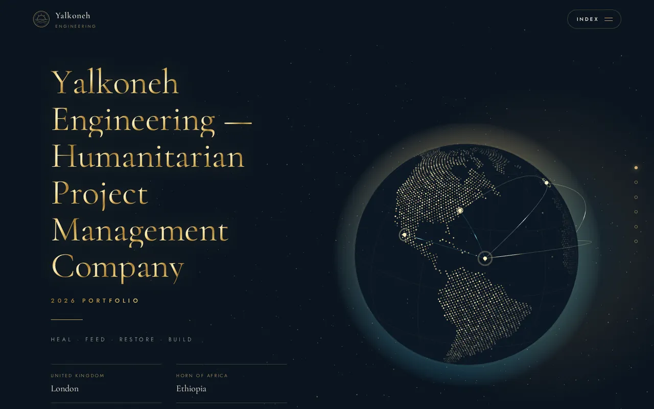 Yalkoneh Engineering company profile site: Prologue