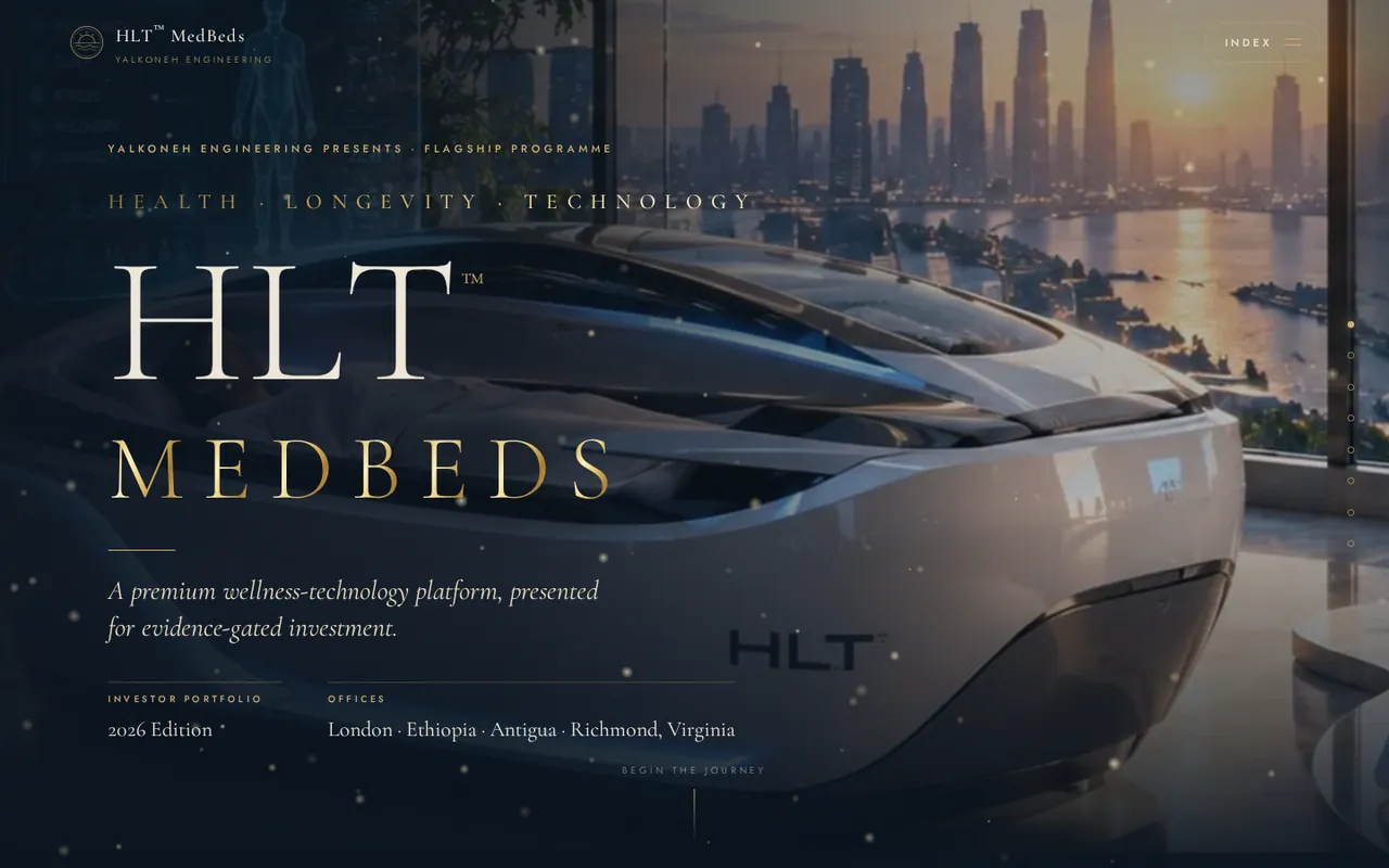 MedBeds HLT investor portfolio site: Prologue